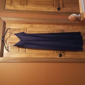 VANITA Long Navy Nightgown, Size L
